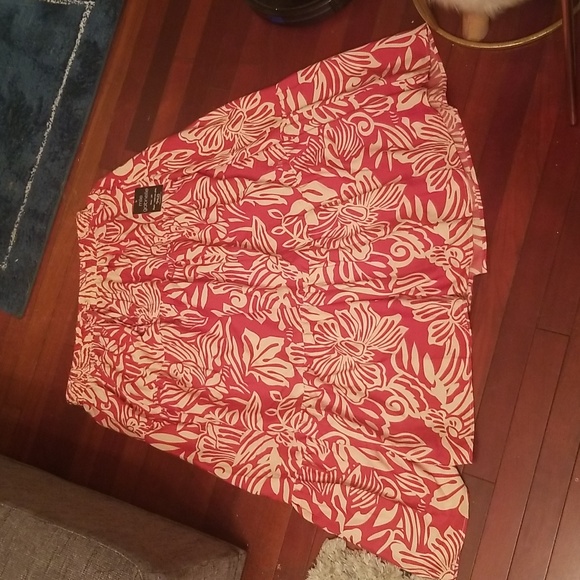 Mile Gabrielle Terracotta Jungle Tiered Skirt NWT Sz. 3X - Picture 7 of 10